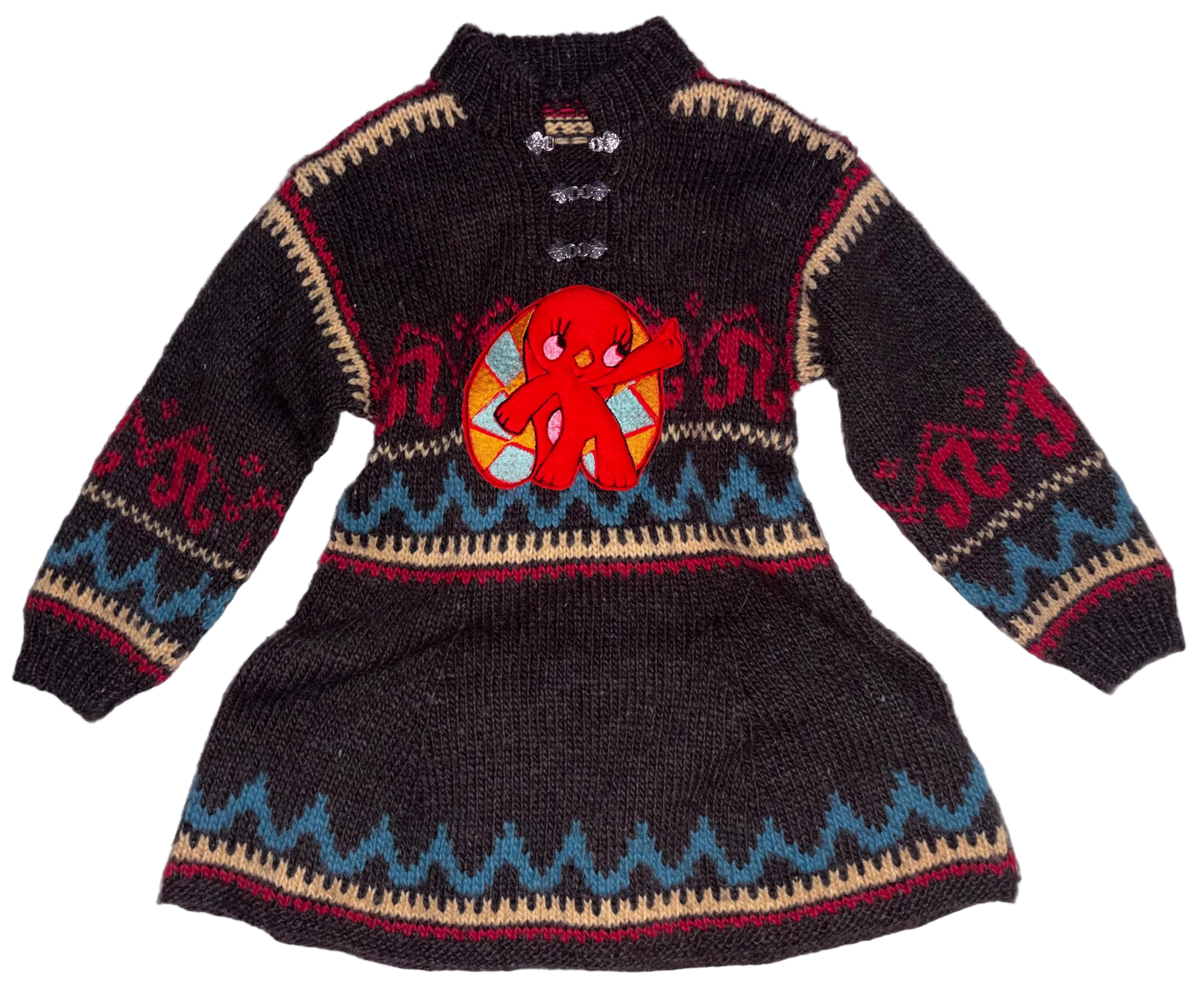 Hungry bunny wool dress L