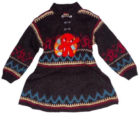 Hungry bunny wool dress L