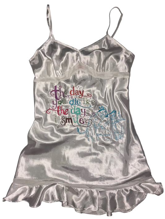 The day you die is the day I smile horse love silky dress M