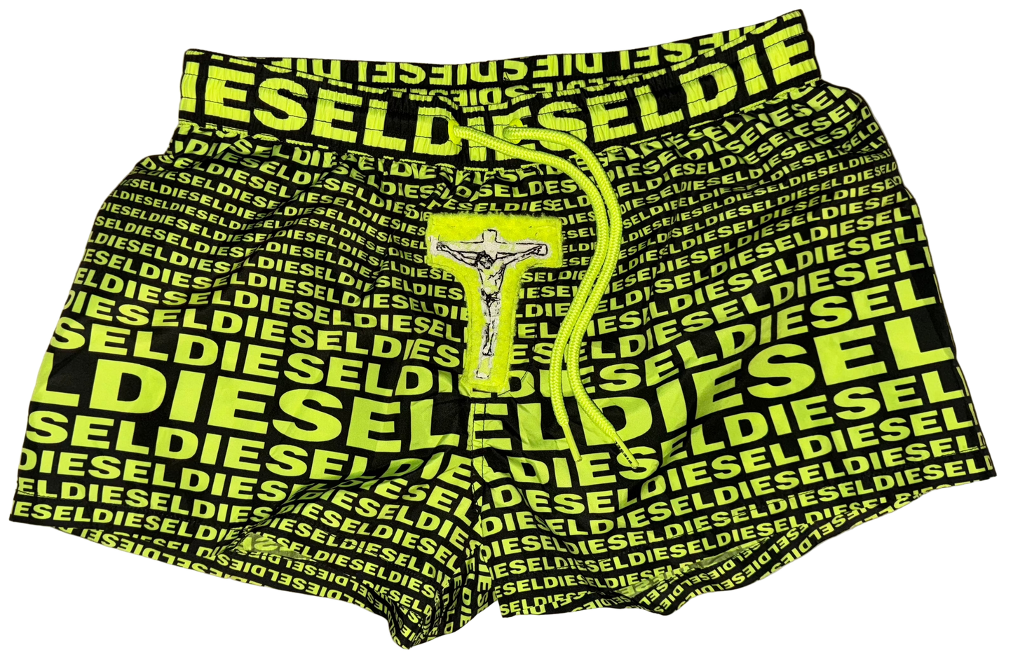 Jesus Christ hidden pocket shorts S