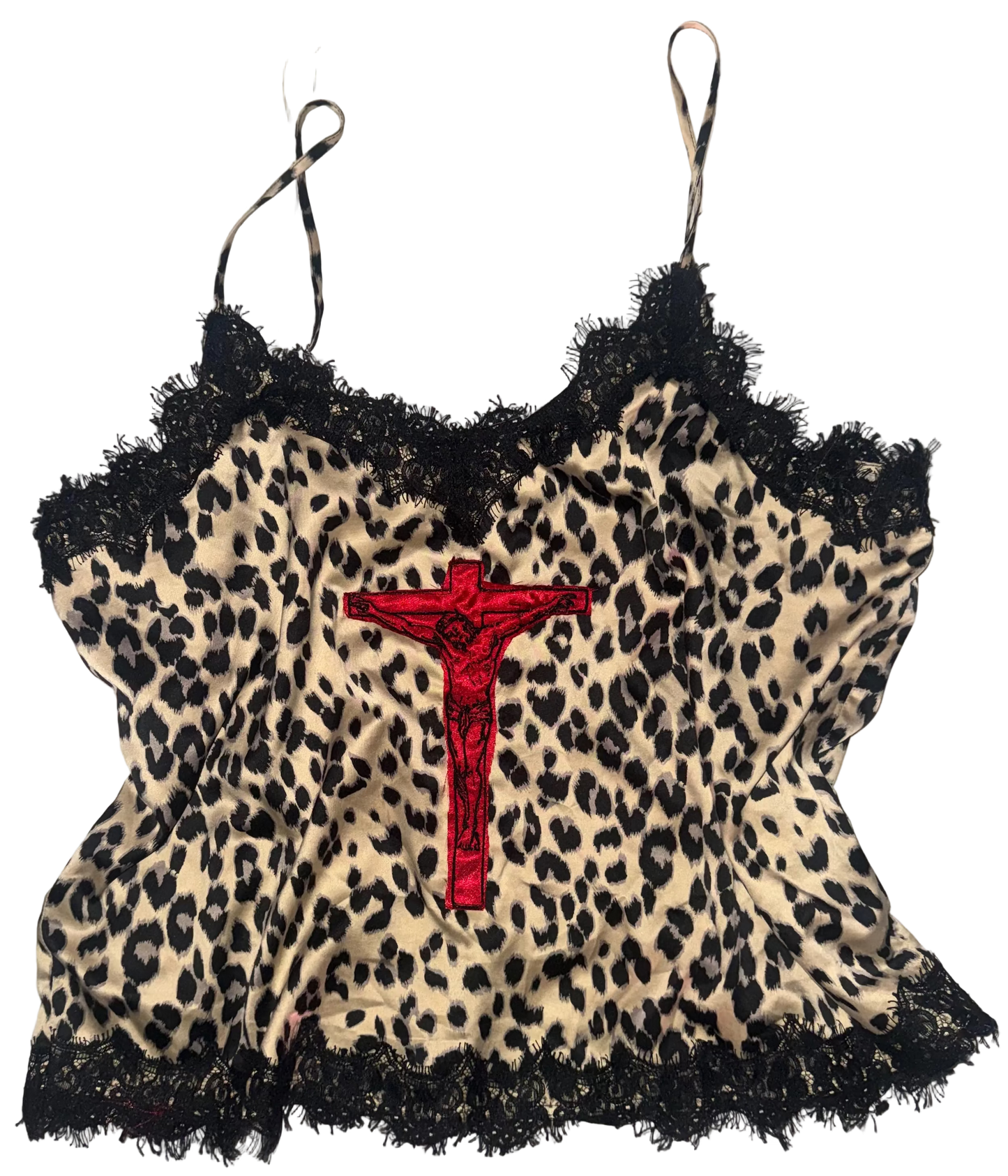 Jesus Christ on a cross tank XL