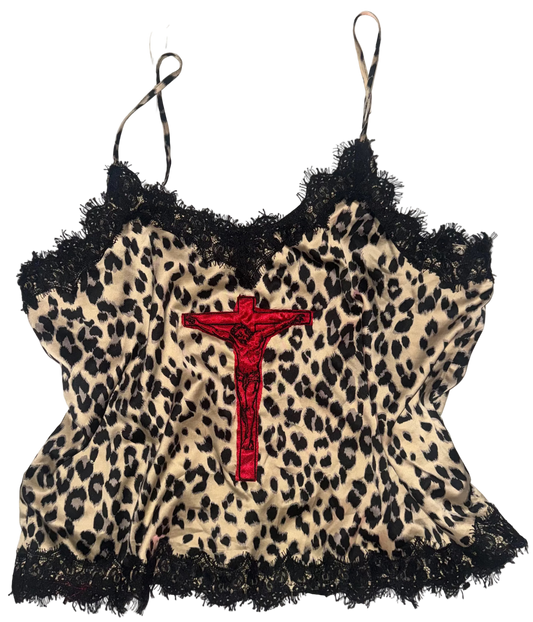 Jesus Christ on a cross tank XL