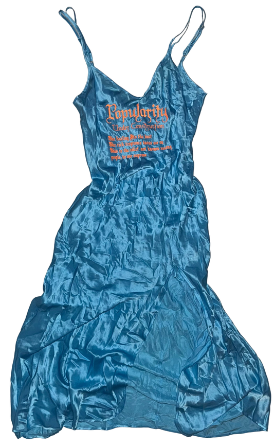 Popularity under construction silky gown L