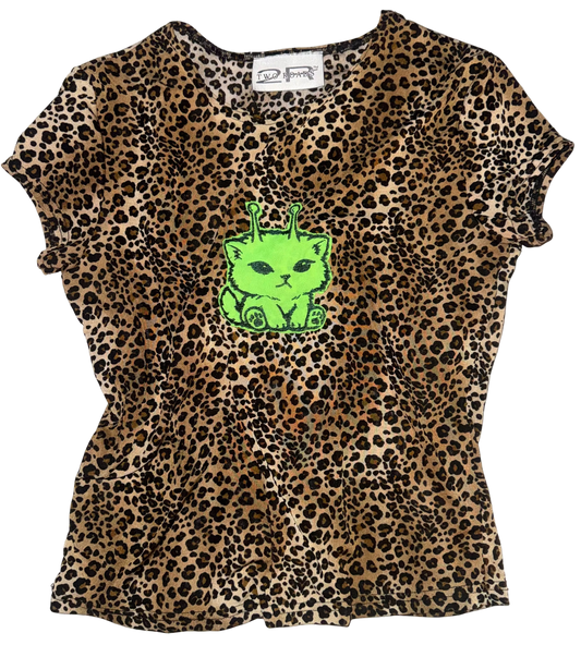 Meawlien cheetah print top L