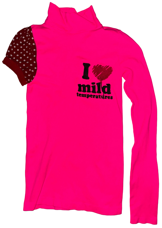 I ❤️ MILD temperatures asymmetrical top S