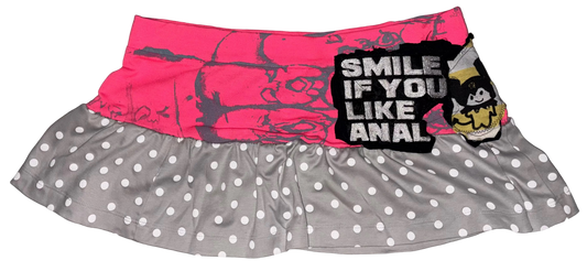 Smile if you like anal mini skirt M