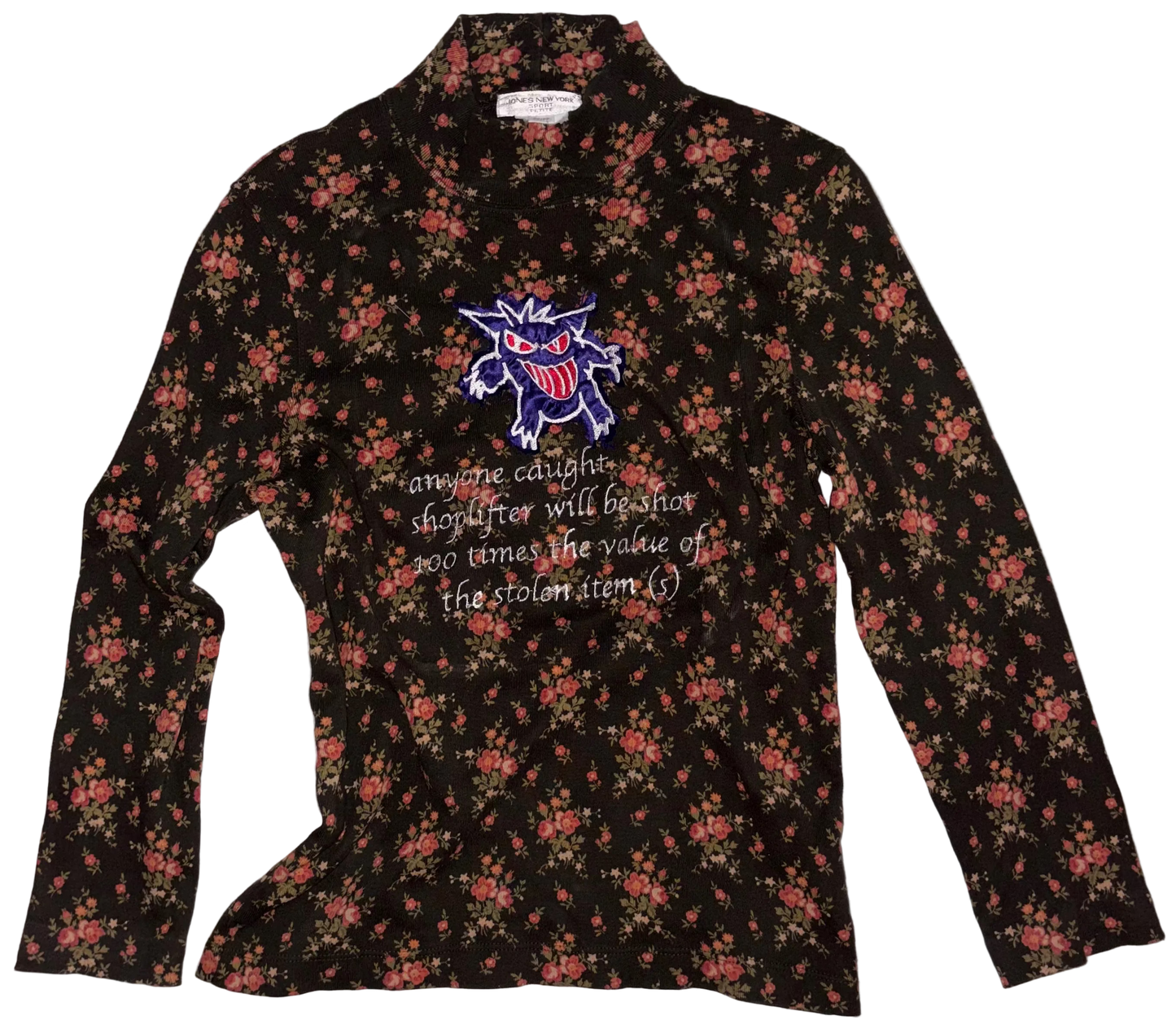 Punishment for thieves mocking neck top S