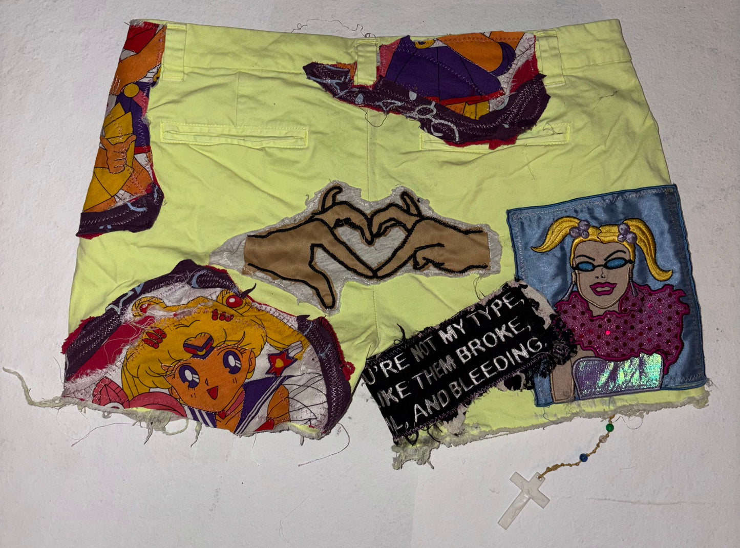 A lifetime Patchwork shorts 4