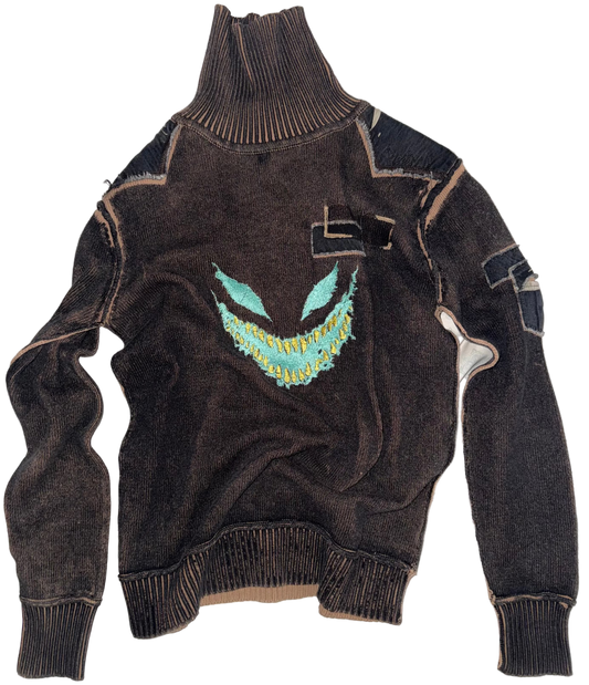 Demon turtle neck sweater S