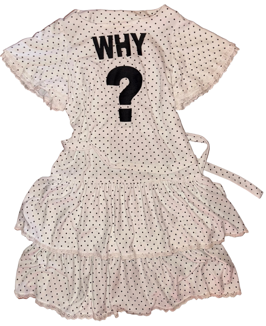 Why? 80s poka dot dress XL