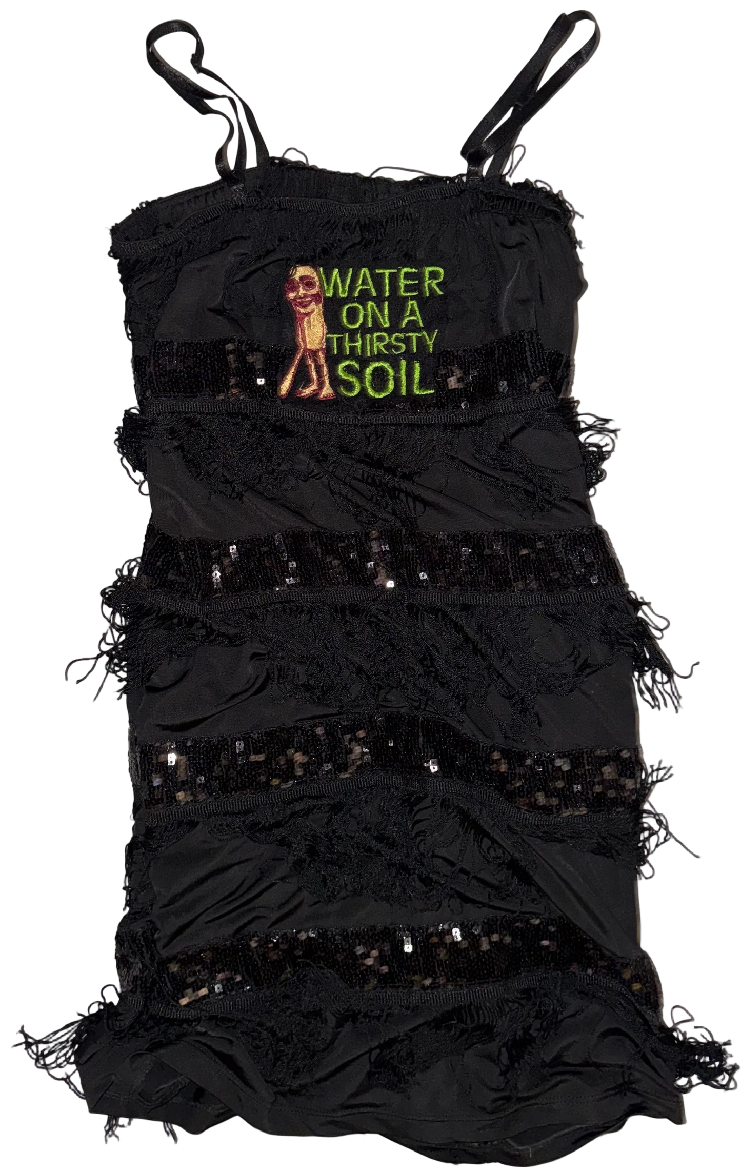 Water on a thirsty soil fringe dress M