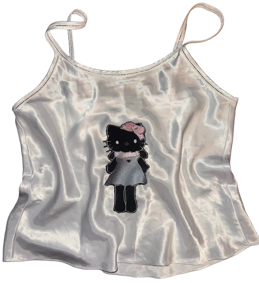black cat silky tank L