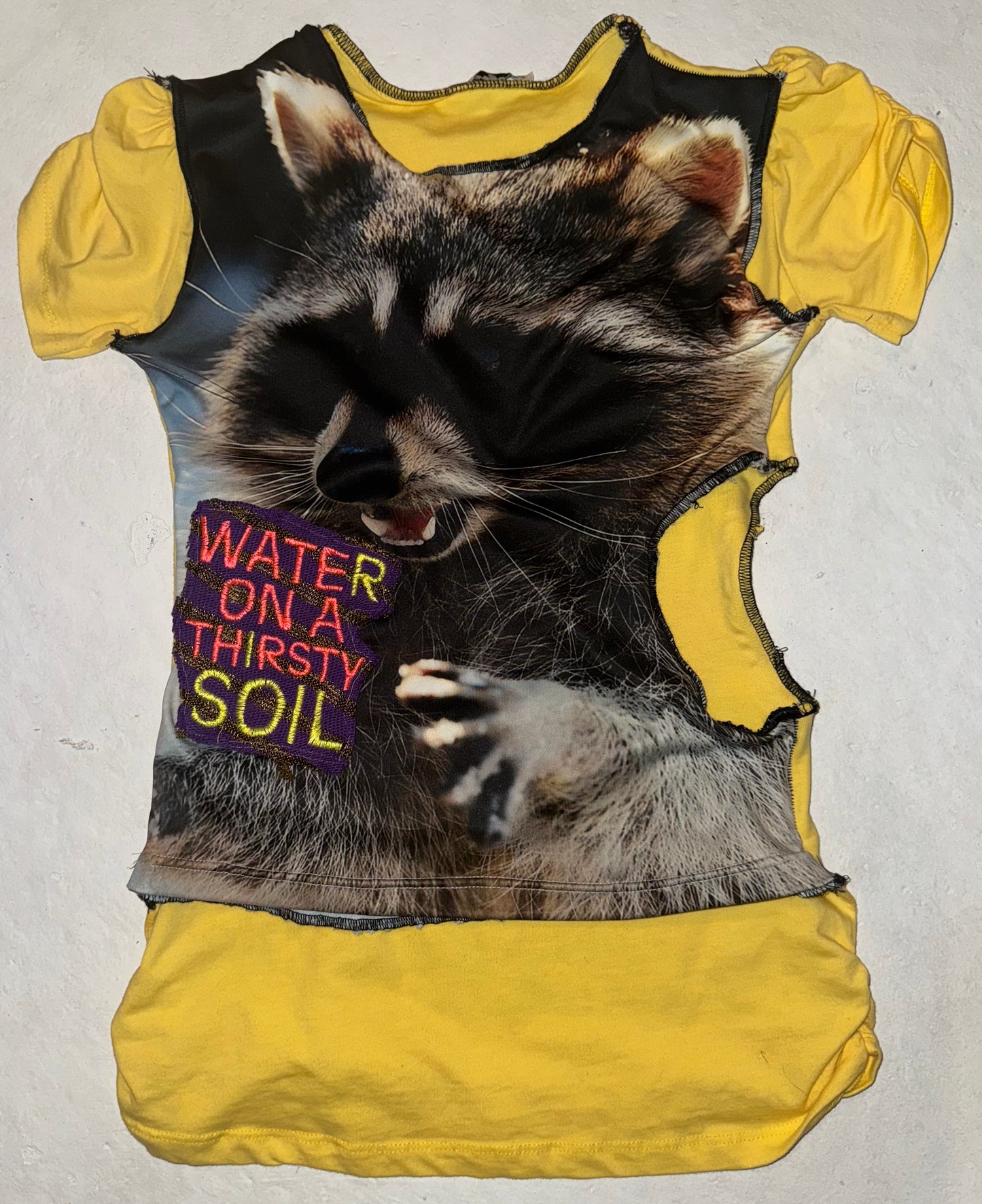 Water on a thirsty soil 2 shirts in 1 cut out top S