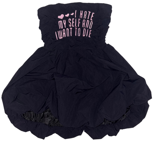 I hate myself and I want to die balloon dress S