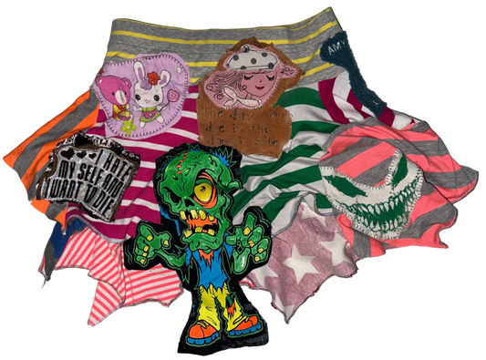 Patchwork yardsale cult skjrt M