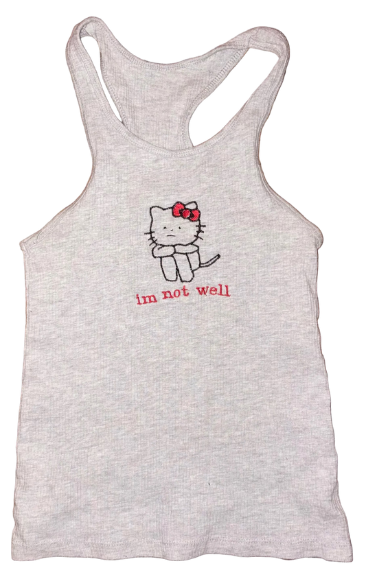 I’m not well kitty tank S