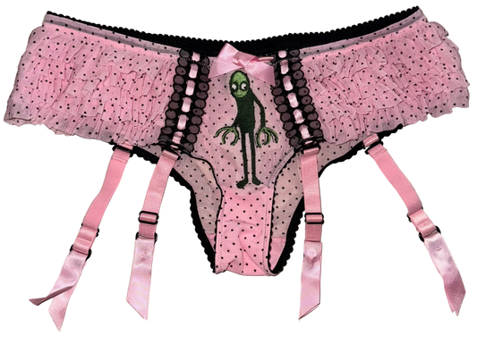 solid finger poka dot panties M