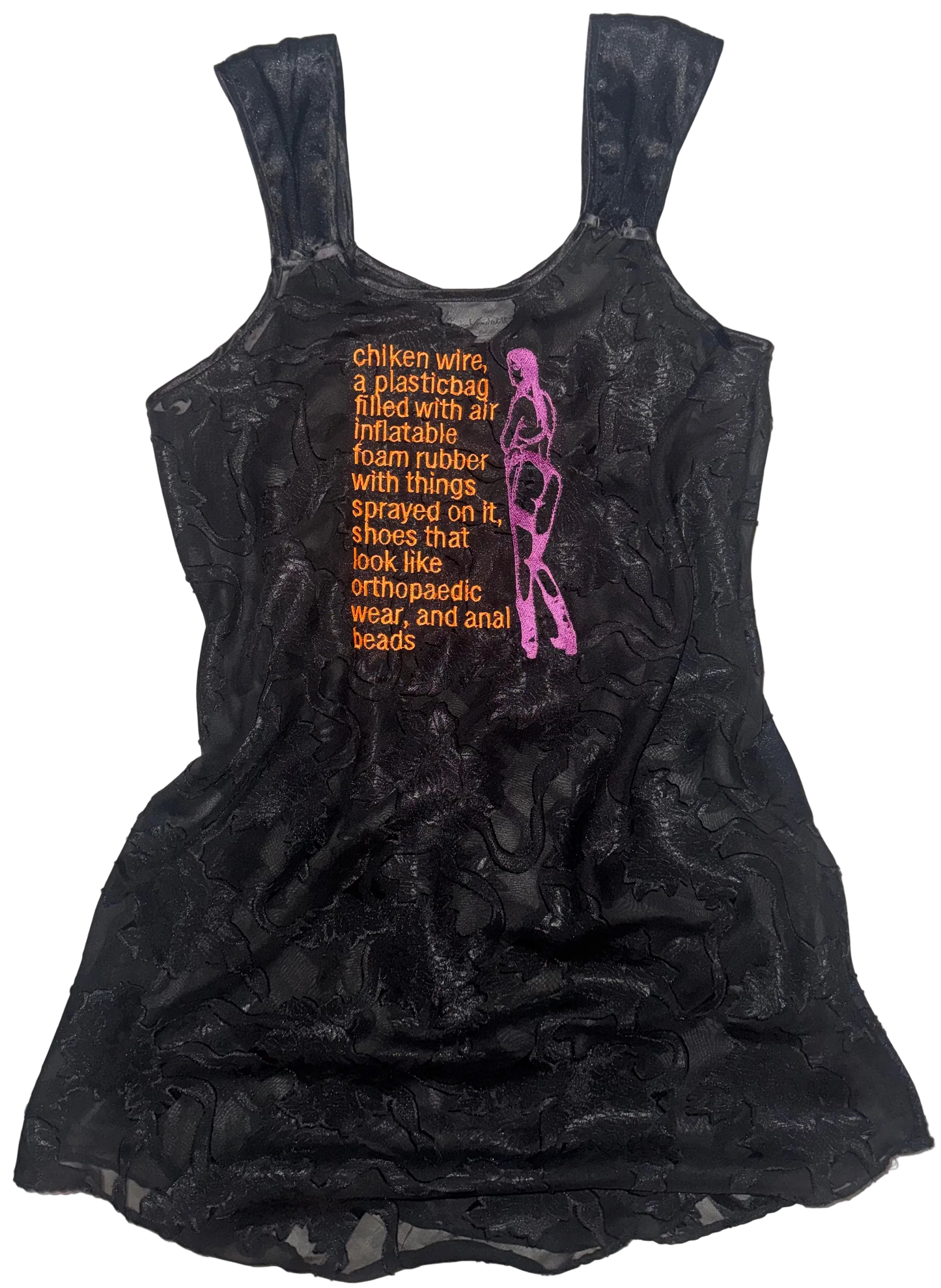 Chiken wire sheer dress S