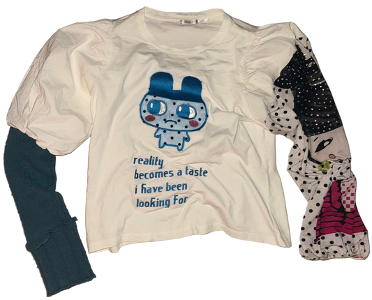 Realty becomes a taste random sleeve top L