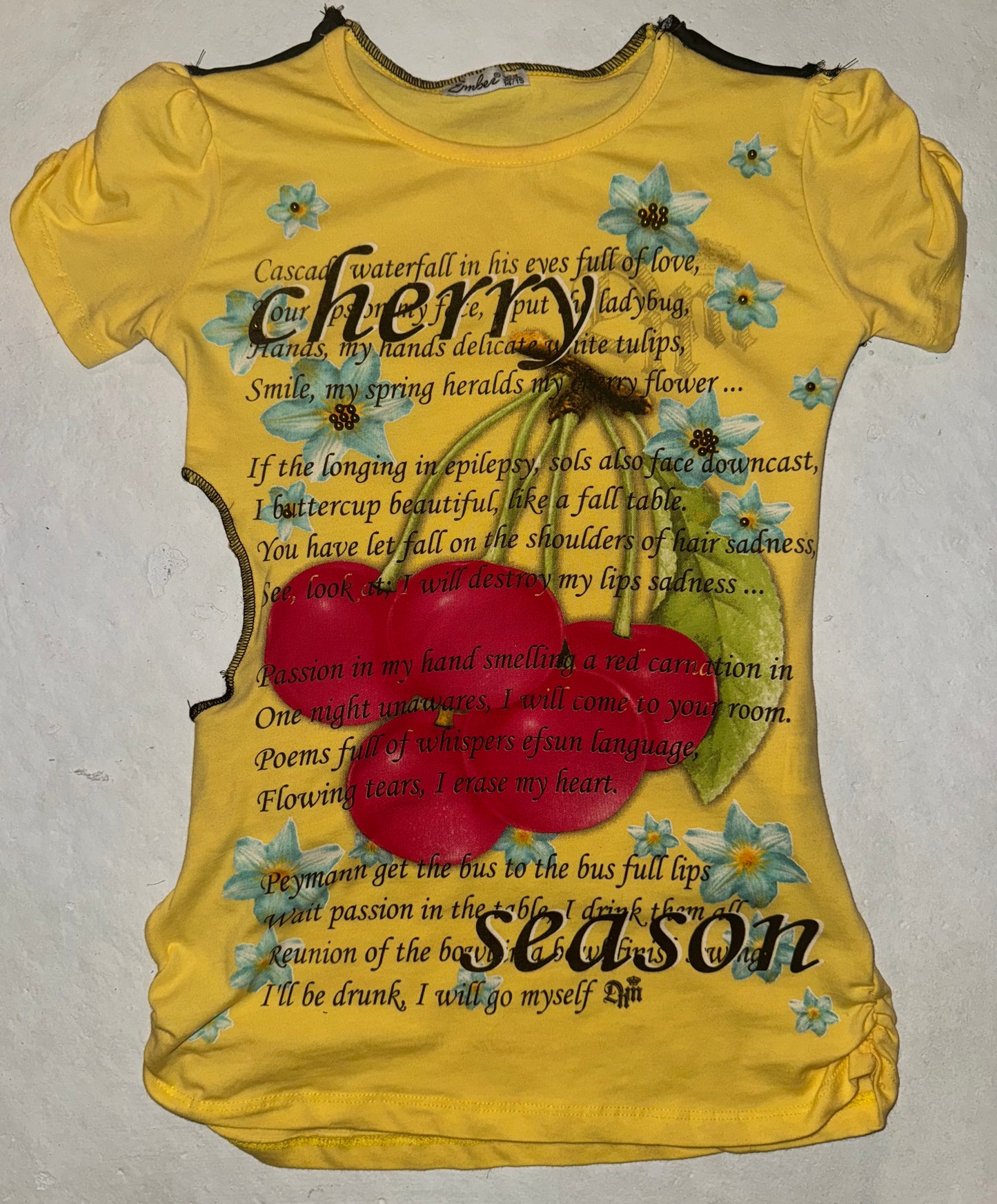 Water on a thirsty soil 2 shirts in 1 cut out top S