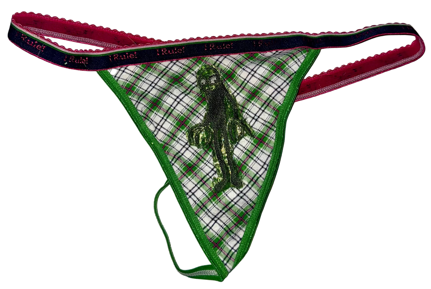Green guy thong XL