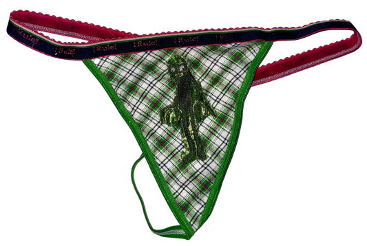 Green guy thong XL