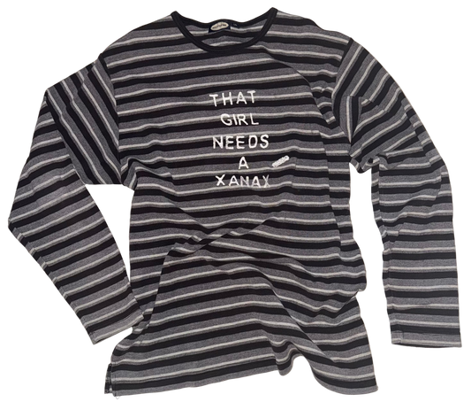 That girl needs a Xanax sweater L