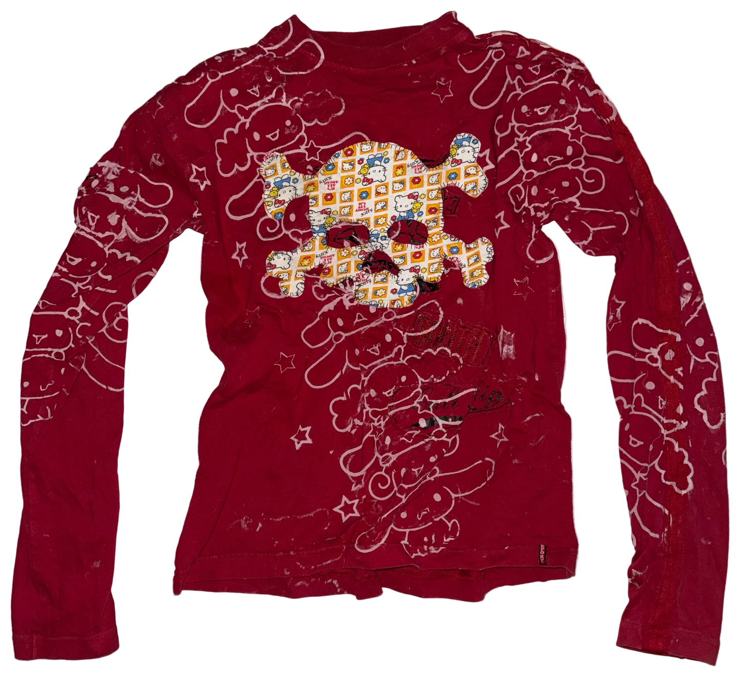 Cinnamavirus skully long sleeve top S