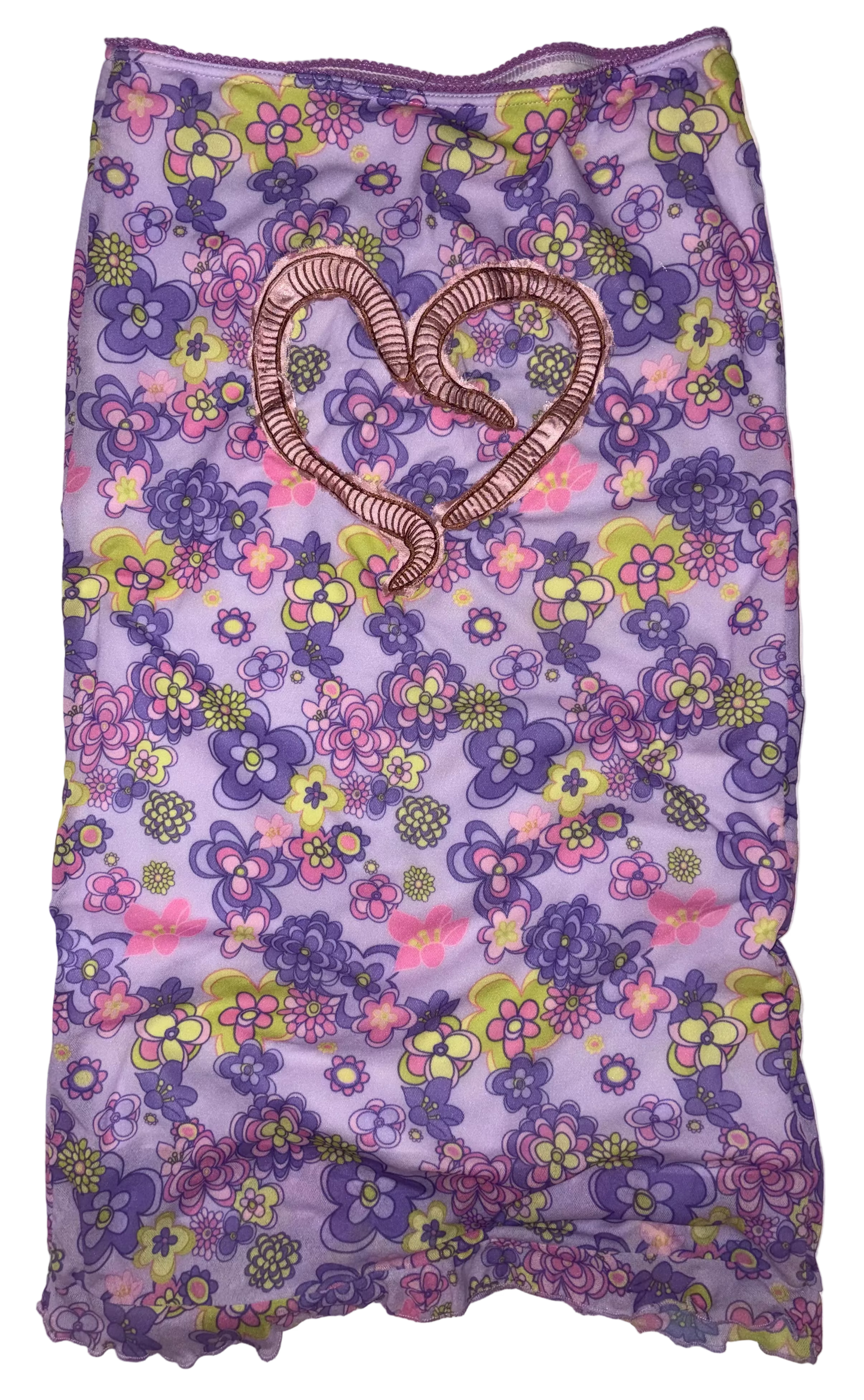 Worm love floral skirt S