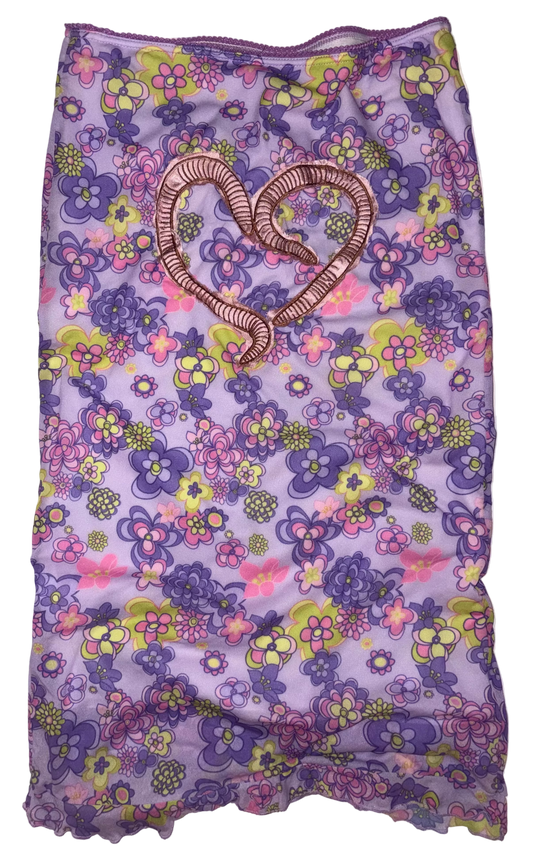 Worm love floral skirt S