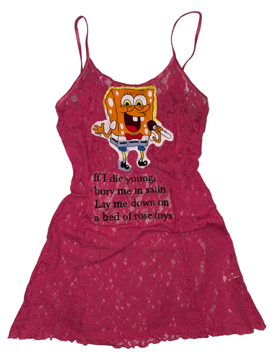 Bury me in rose toys sponge bob dress L
