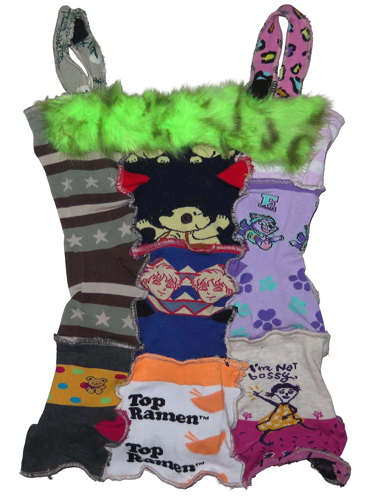 fur trjm sock tank L